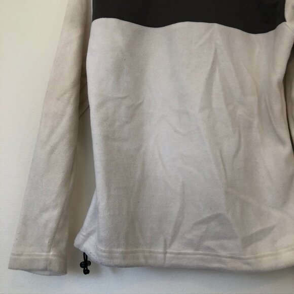 BOOMBAH White Gray Fleece Full Zip Zipper Jacket Active Sweatshirt Small FLAWED - Picture 9 of 12